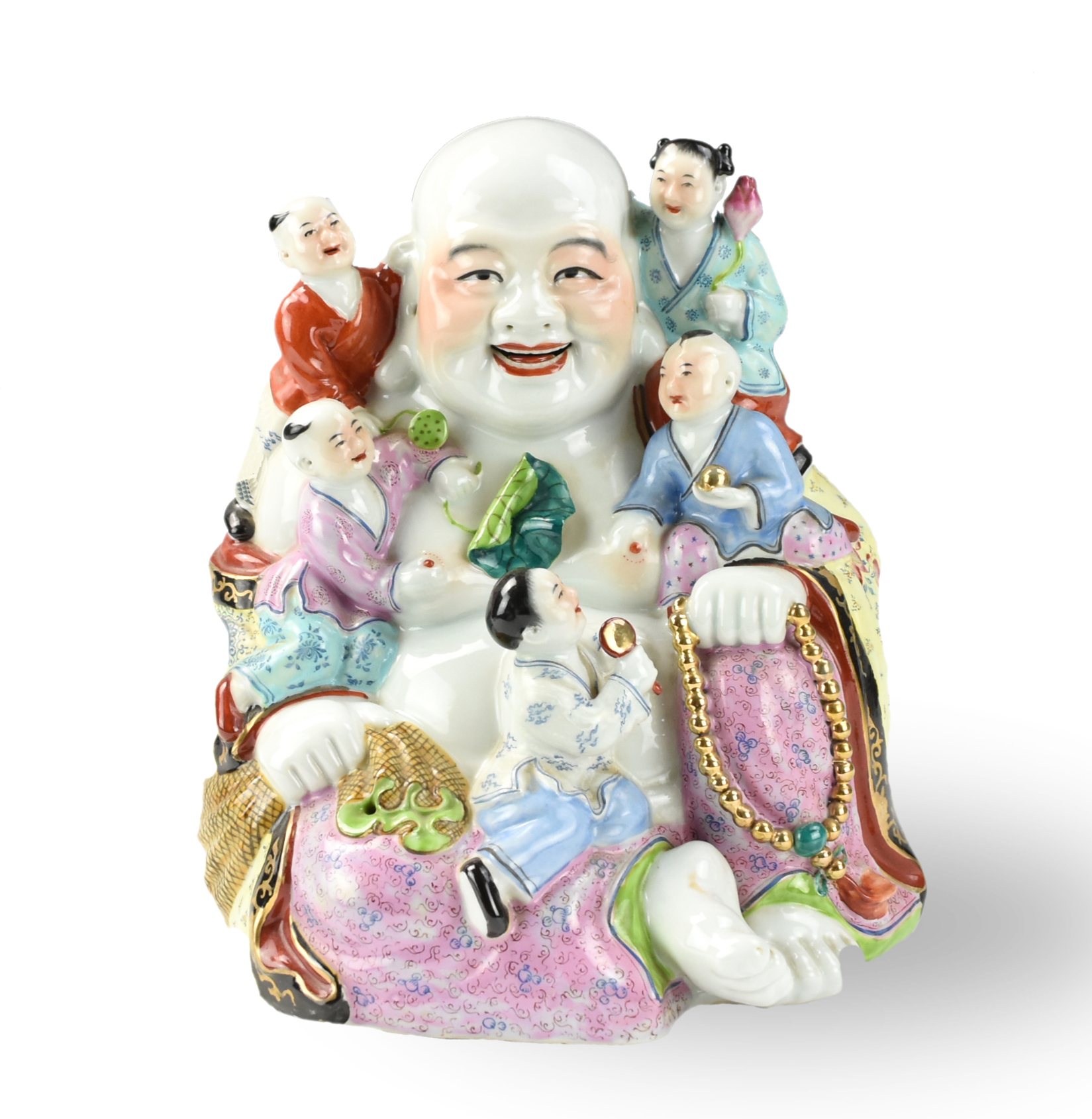 CHINESE FAMILLE ROSE BUDDHA