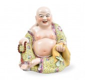 CHINESE FAMILLE ROSE BUDDHA ST