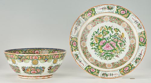 CHINESE FAMILLE ROSE CANTON CHARGER