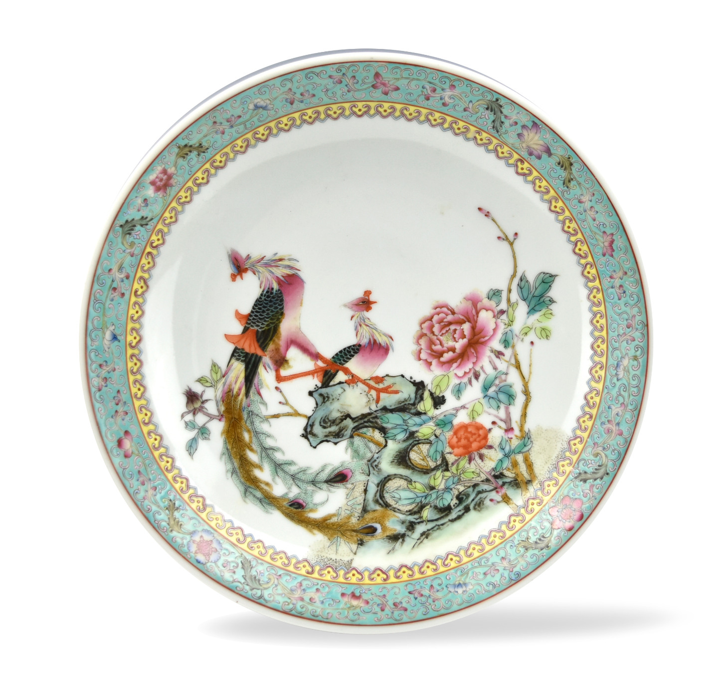 CHINESE FAMILLE ROSE CHARGER W/