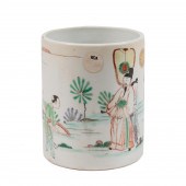 CHINESE FAMILLE ROSE CYLINDER
