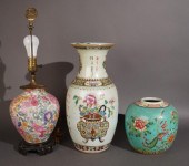 CHINESE FAMILLE ROSE DECORATED
