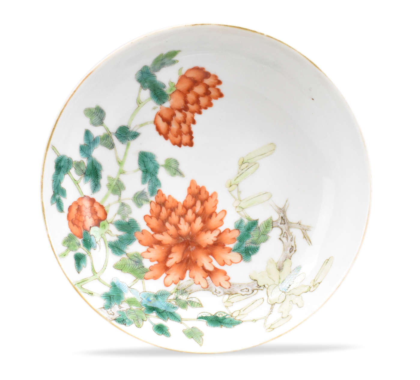 CHINESE FAMILLE ROSE DISH W/