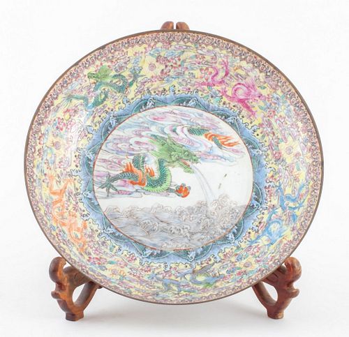 CHINESE FAMILLE ROSE EGGSHELL