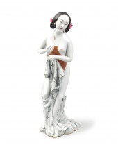 CHINESE FAMILLE ROSE EROTIC PO