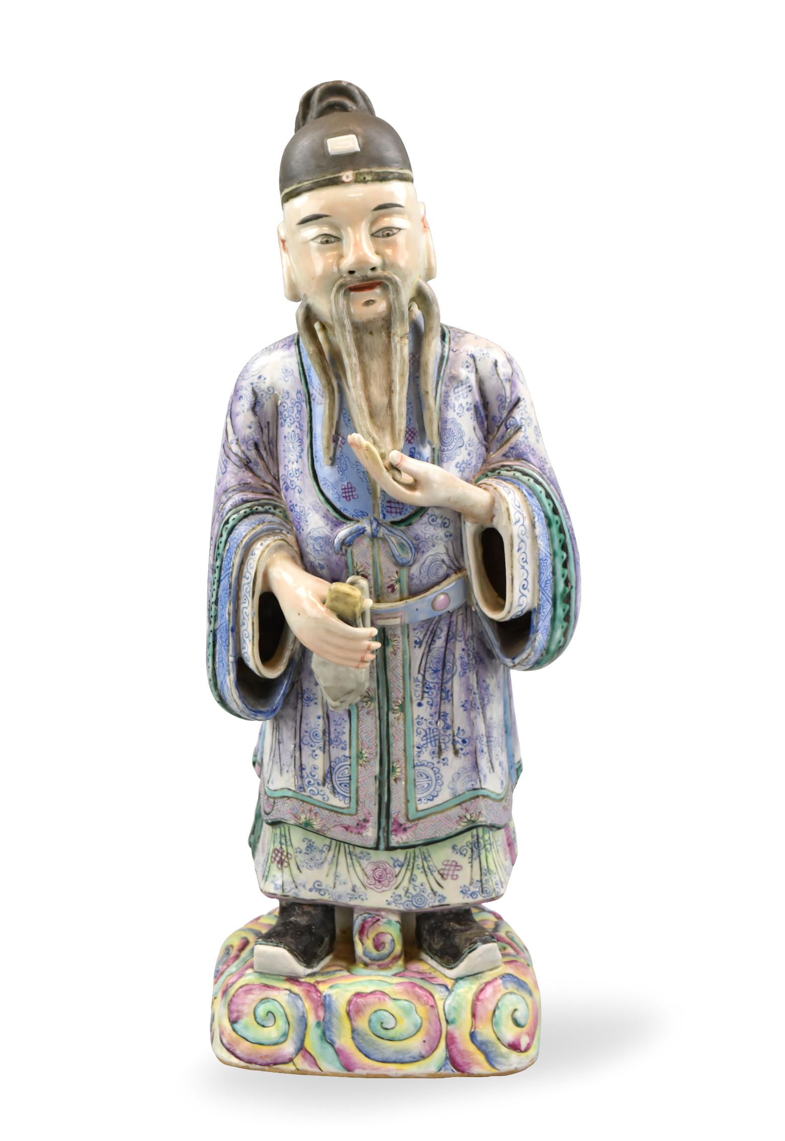 CHINESE FAMILLE ROSE FIGURE OF