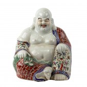 CHINESE FAMILLE ROSE FIGURE OF