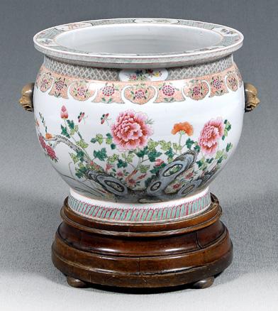 Chinese famille rose fish bowl,