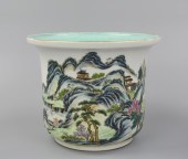 CHINESE FAMILLE ROSE FLOWERPOT