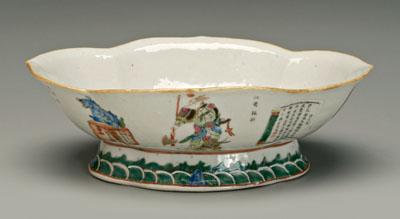 Chinese famille rose footed bowl,