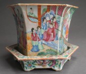 CHINESE FAMILLE ROSE HEXAGONAL