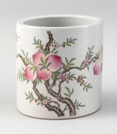 CHINESE FAMILLE ROSE NINE-PEAC