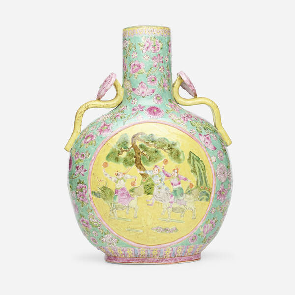 Chinese. Famille Rose Nonya vase.