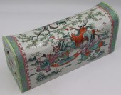 CHINESE FAMILLE ROSE OPIUM PIL