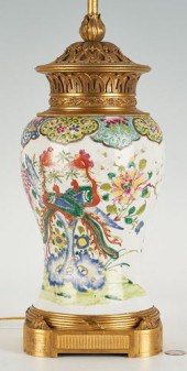 CHINESE FAMILLE ROSE ORMOLU MO
