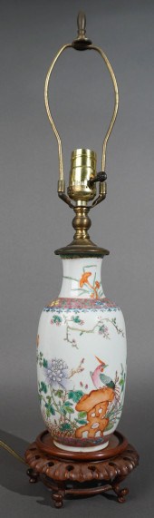 CHINESE FAMILLE ROSE PHOENIX A