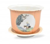 CHINESE FAMILLE ROSE PLANTER &