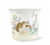 CHINESE FAMILLE ROSE PLANTER W
