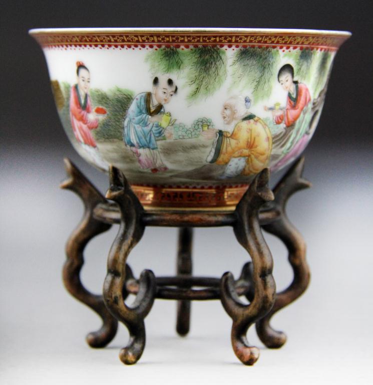 Chinese Famille Rose Porcelain Boys