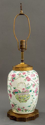 CHINESE FAMILLE ROSE PORCELAIN PLUM