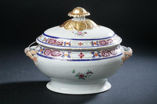 CHINESE FAMILLE ROSE PORCELAIN SOUP