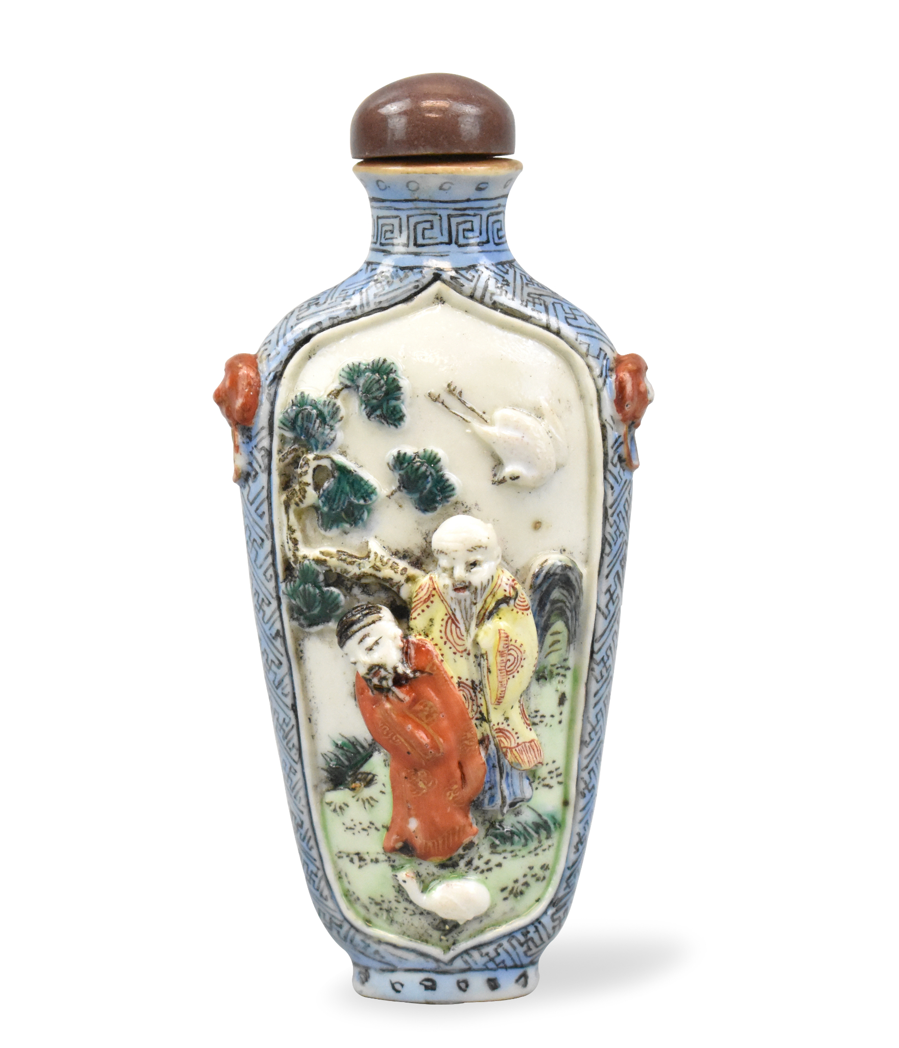 CHINESE FAMILLE ROSE SNUFF BOTTLE