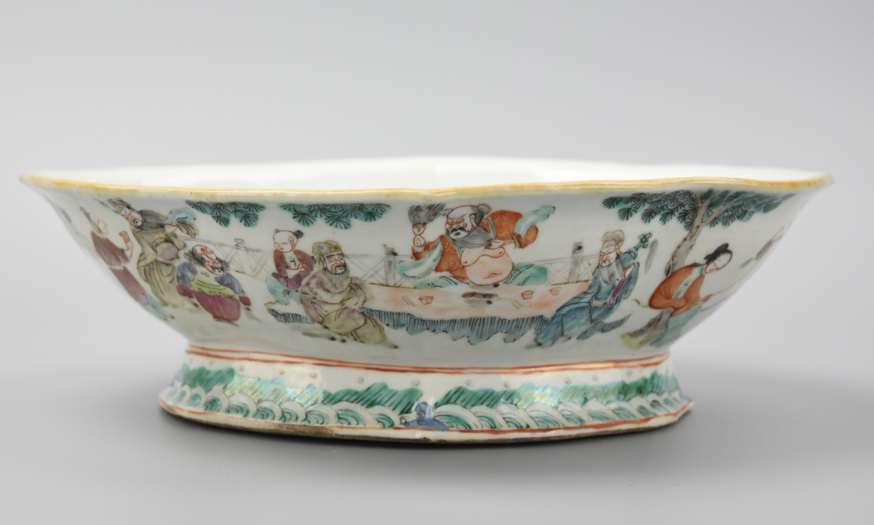 CHINESE FAMILLE ROSE STEM BOWL,
