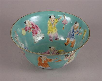 Chinese famille rose turquoise