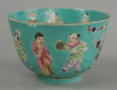 CHINESE FAMILLE ROSE TURQUOISE