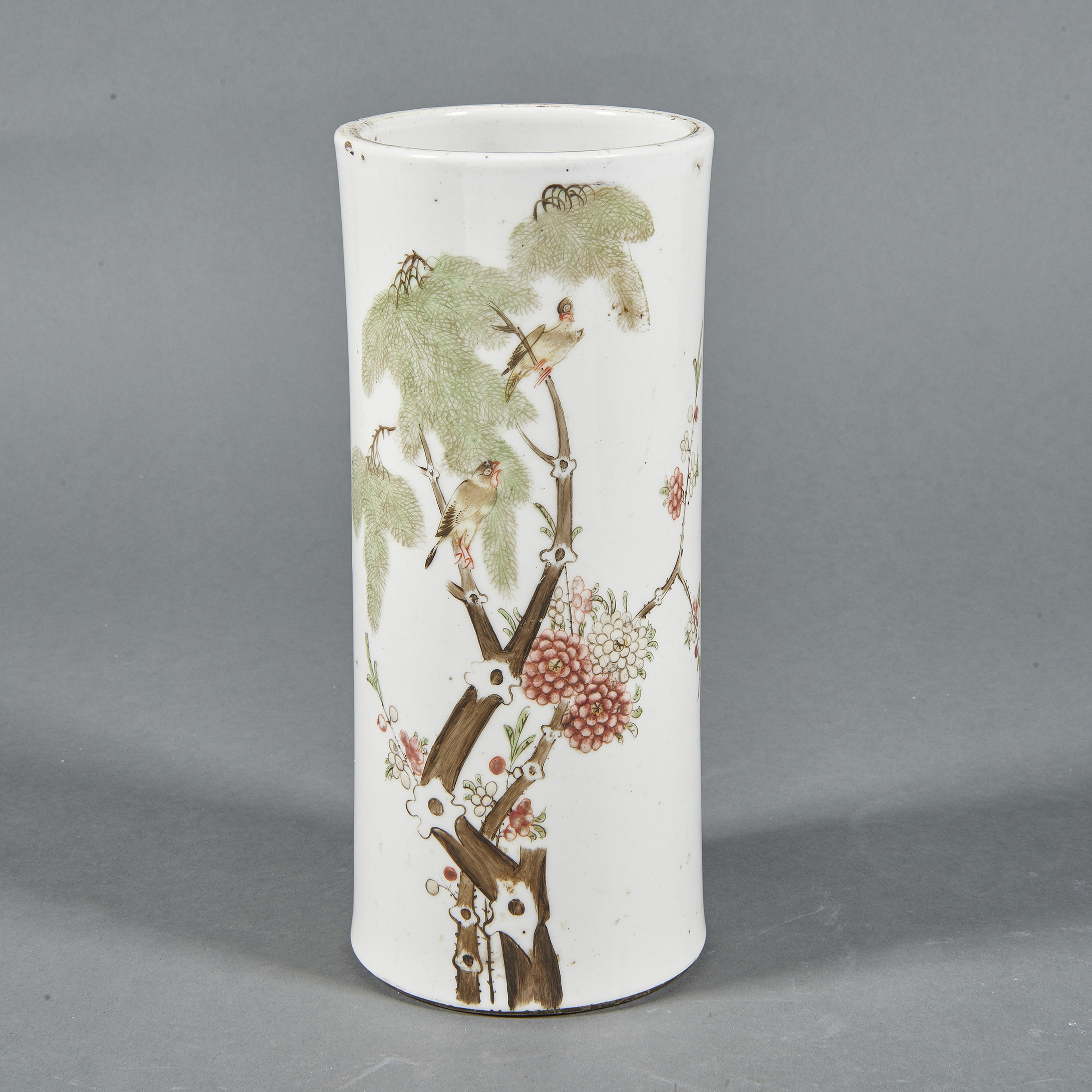 CHINESE FAMILLE ROSE UMBRELLA STAND