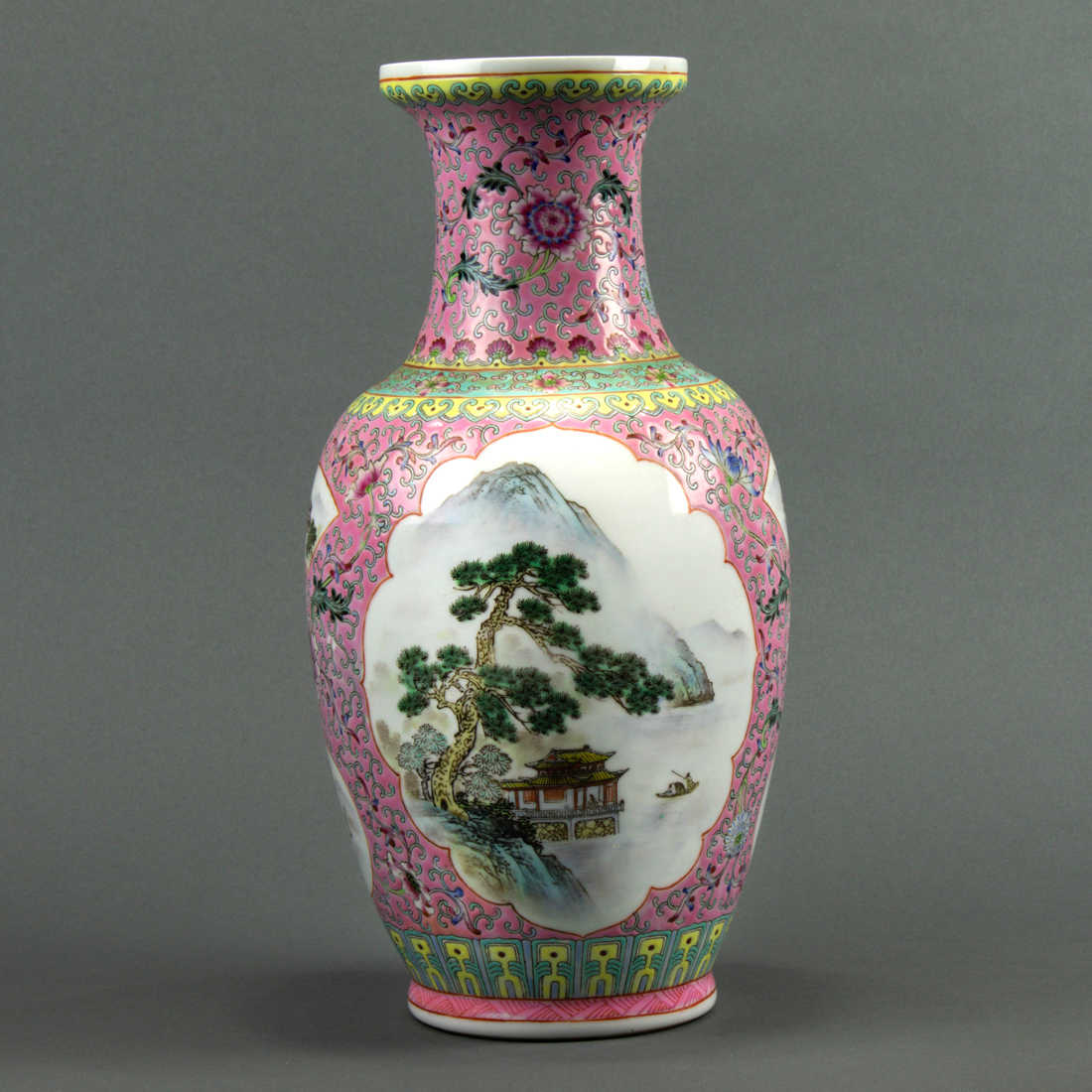 CHINESE FAMILLE ROSE VASE Chinese