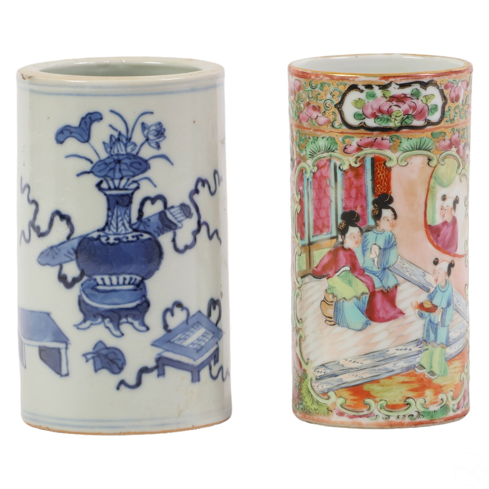 CHINESE FAMILLE ROSE & WHITE