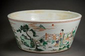 CHINESE 'FAMILLE VERTE' BASIN,