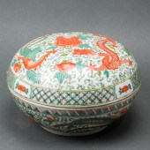 CHINESE FAMILLE VERTE CIRCULAR