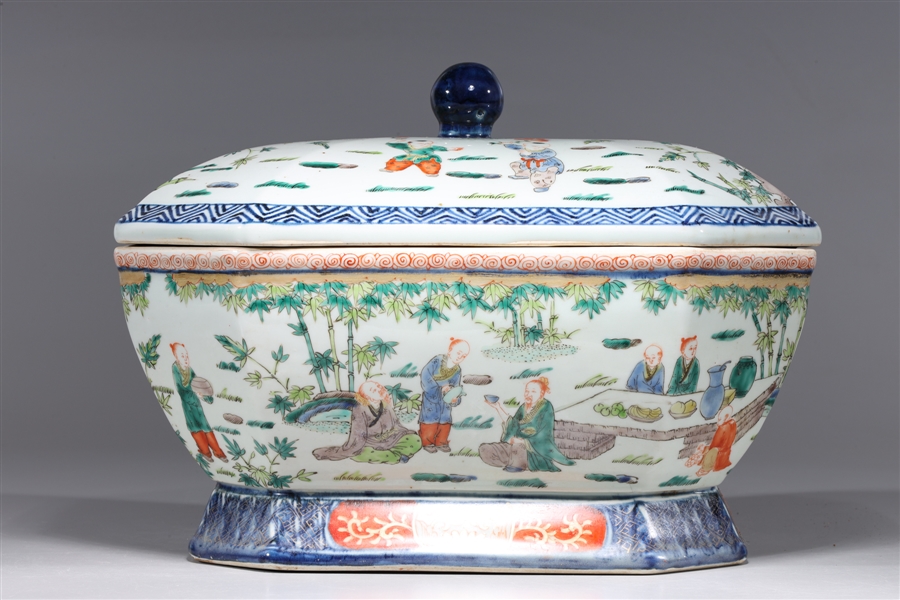 Chinese famille verte enameled