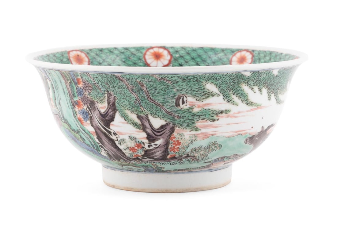 CHINESE FAMILLE VERTE FIGURAL MOTIF