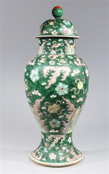 Chinese Famille Verte glazed