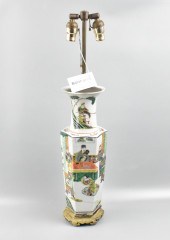 CHINESE FAMILLE VERTE HEXAGONA