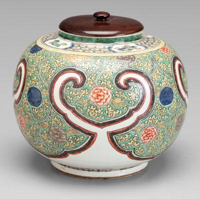 Chinese famille verte jar,