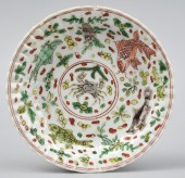 CHINESE FAMILLE VERTE PLATE W/