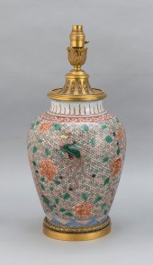 CHINESE FAMILLE VERTE PORCELAI