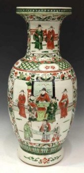 CHINESE FAMILLE VERTE TALL ROU