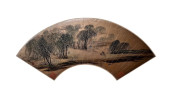 CHINESE FAN PAINTING ,SIGNED S
