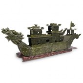 CHINESE FAUX JADE DRAGON PALAC