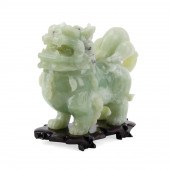 CHINESE FIGURAL CELADON JADE B