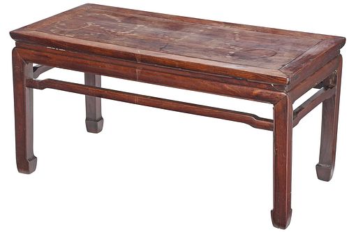 CHINESE FIGURED HARDWOOD LOW