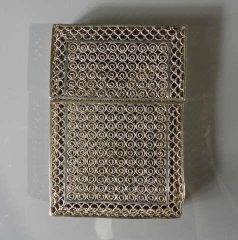 CHINESE FILIGREE CALLING CARD CASEA