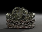 Chinese Finely Carved "Hair Cr