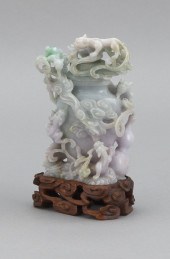 CHINESE FINELY CARVED LAVENDER