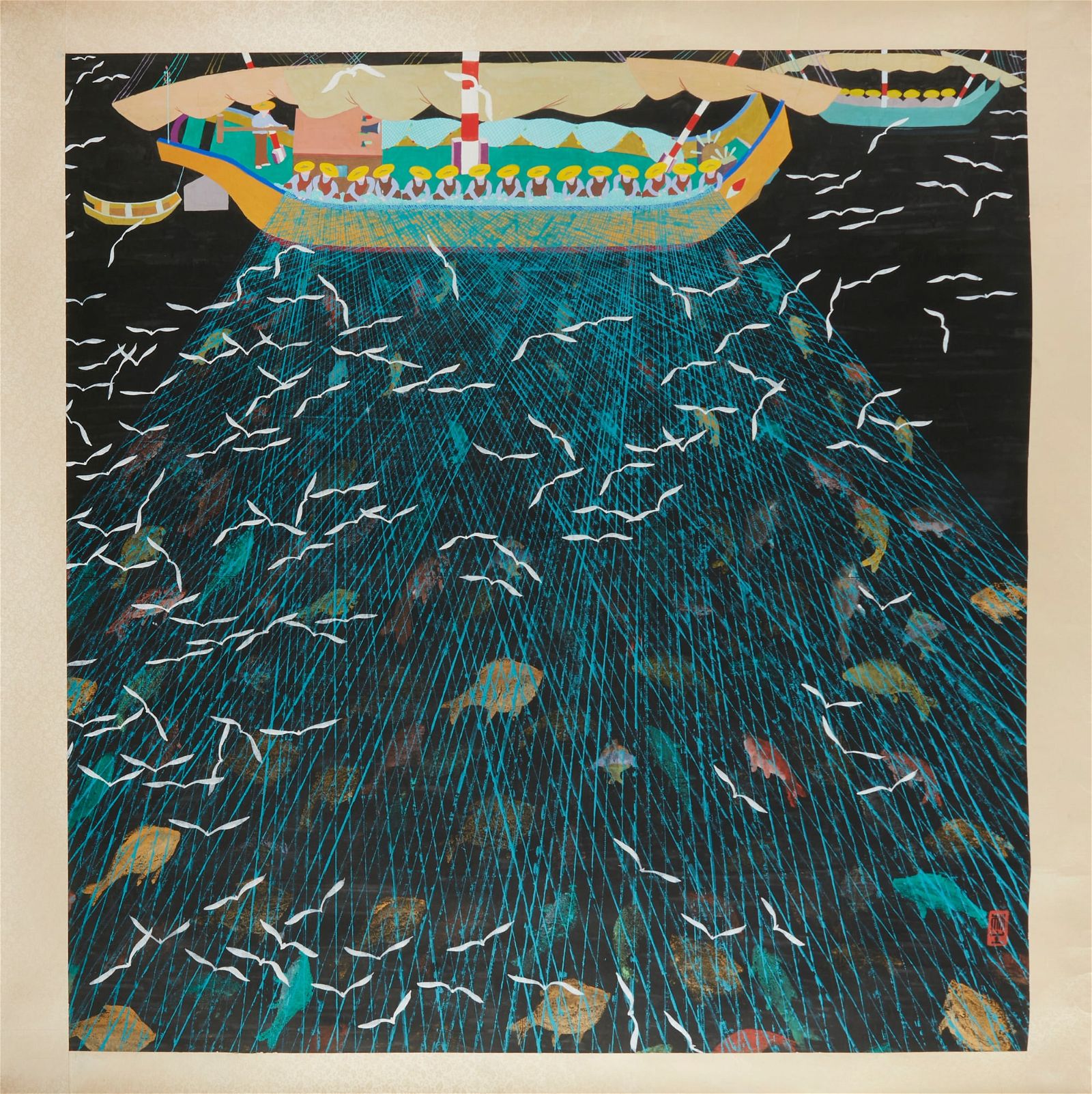 CHINESE FISHERMENS' NETS, CIRCA